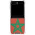 Morocco Flag Distressed Galaxy Z Flip5 5G Clear Case